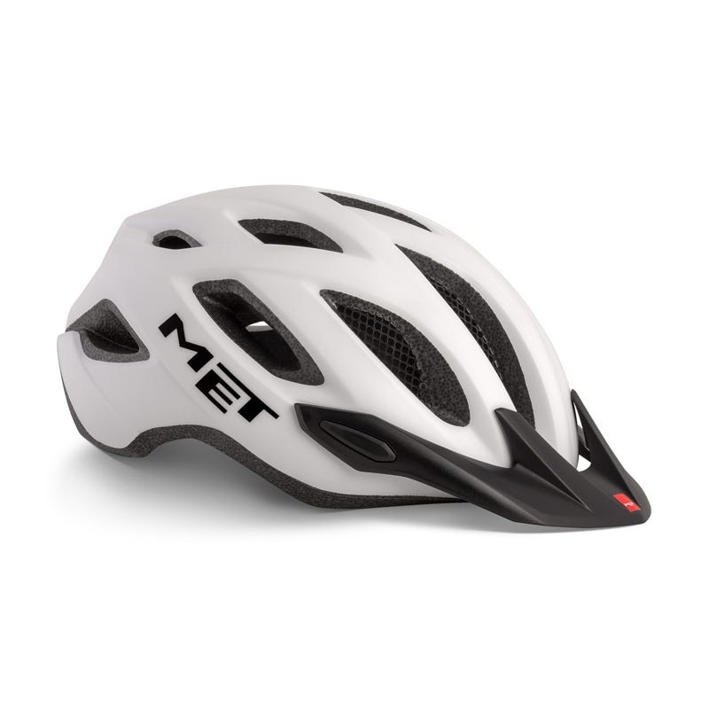 MET Crossover Helmet White with LIGHT MD/LG