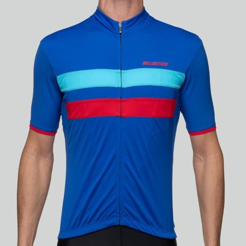 Bellwether Prestige Short Sleeve Jersey Blue XL