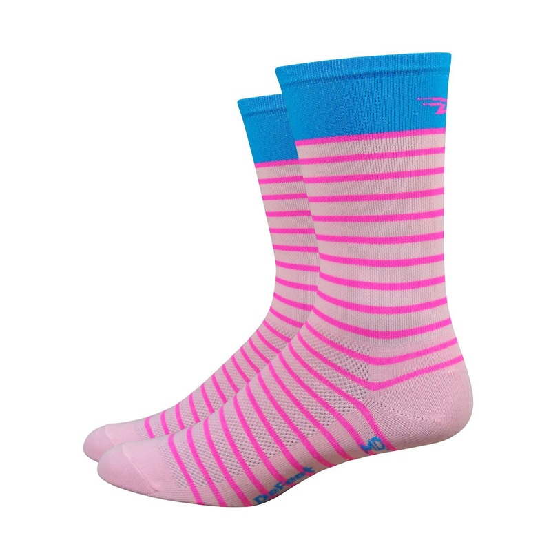 DeFeet Aireator Socks 6” Sailor Pink XL
