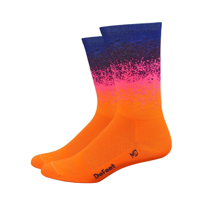 DeFeet Barnstormer Socks 6” Ombre Orange SM