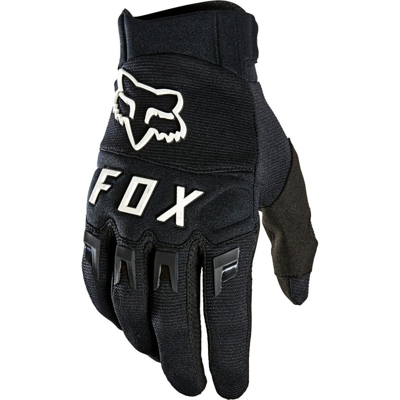 FOX Dirtpaw Full Finger Gloves Black/White 2023 SM