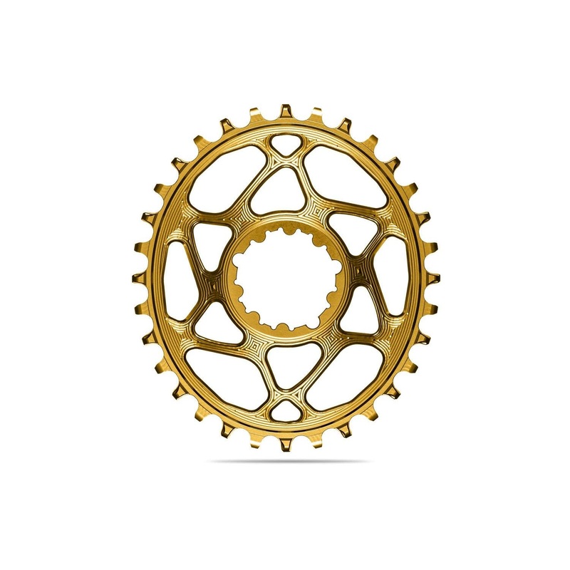 absoluteBLACK Oval Premium Chainring SRAM 3mm Offset Direct Mount Boost 1x Narrow Wide Gold 28