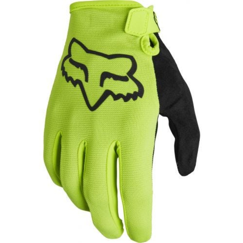 FOX Ranger Full Finger Youth Gloves Fluro Yellow SM