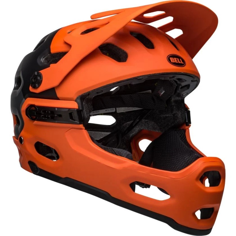 Bell Super 3R MIPS Full Face Helmet Matte Orange/Black SM