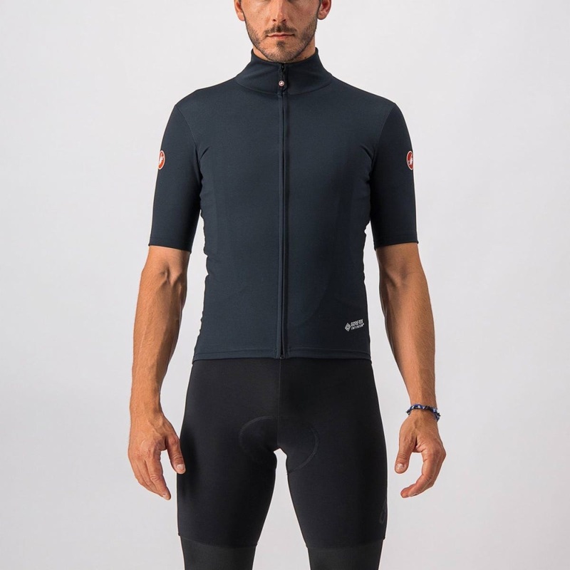 Castelli Perfetto Rosso Corsa Light Jersey Light Black SM