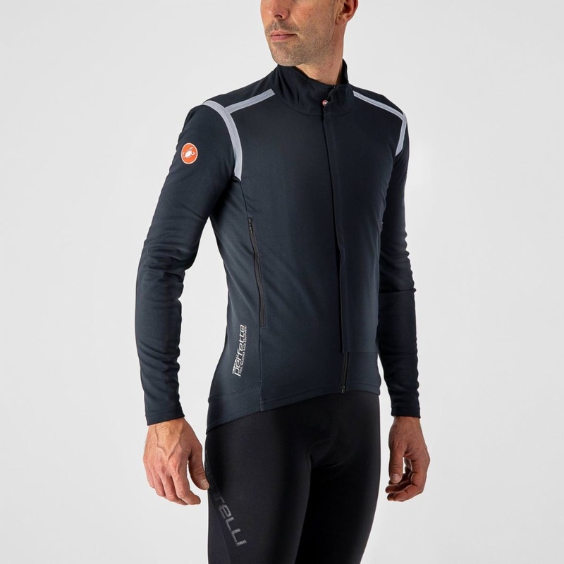 Castelli Perfetto Rosso Corsa LS Jersey Light Black SM