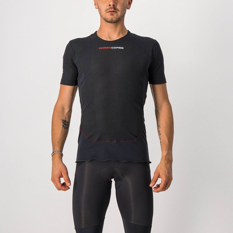Castelli Prosecco Tech Men’s Short Sleeve Base Layer Black SM