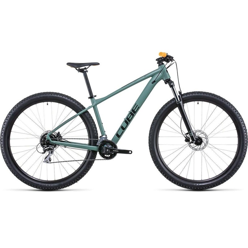 Cube Aim Pro Hardtail Mountain Bike Olive ‘n’ Orange MD