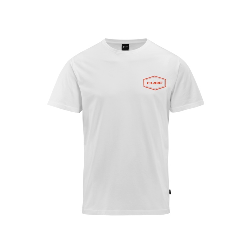 Cube Sushi Tube Organic T-Shirt White/Red SM