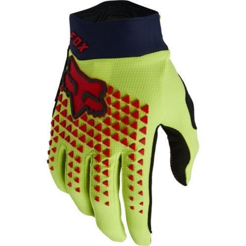 FOX Defend Youth Special Edition MTB Gloves Fluro Yellow SM