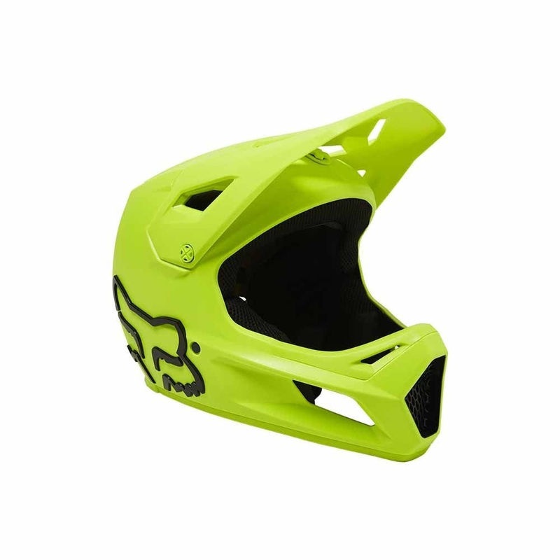 FOX Rampage MIPS Full Face Youth Helmet Fluoro Yellow SM