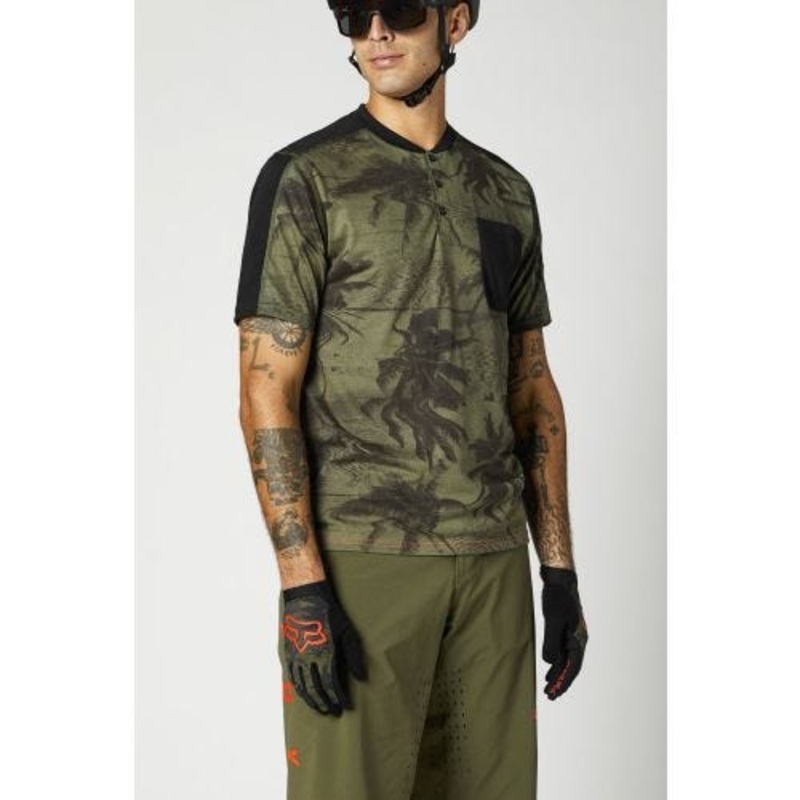FOX Ranger DriRelease Short Sleeve Jersey Olive Green SM