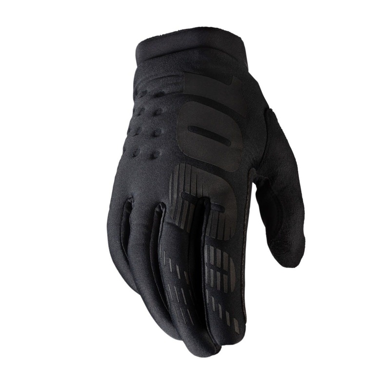 100% Brisker MTB Gloves Black SM