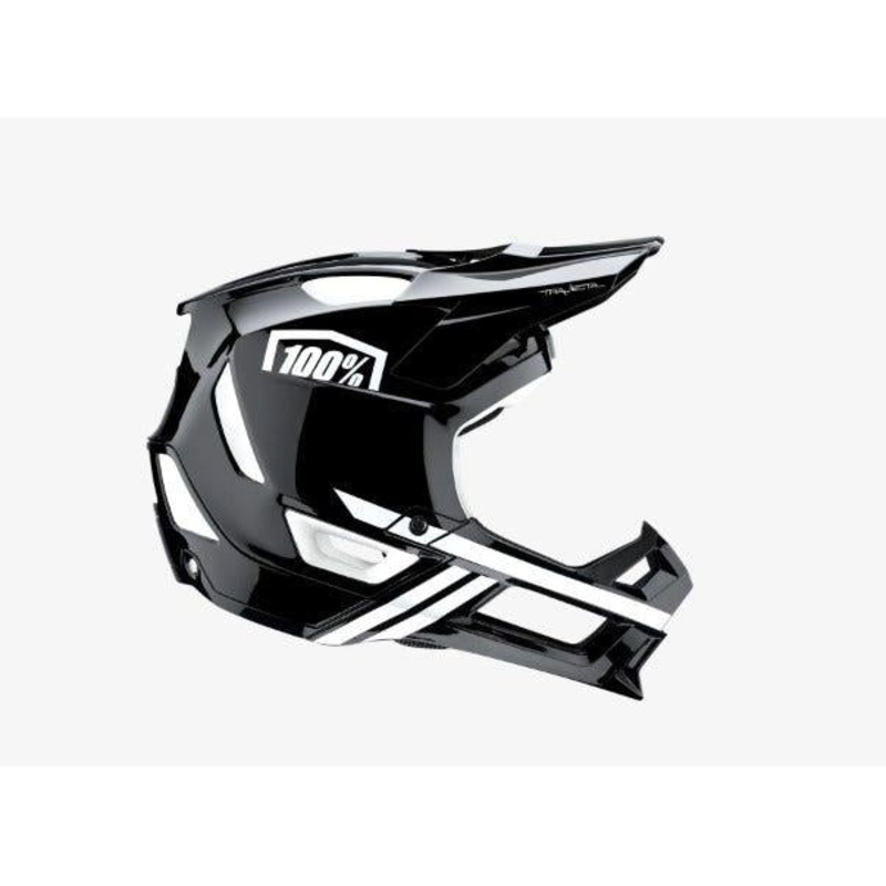 100% Trajecta Full Face Helmet with Fidlok Black/ White SM
