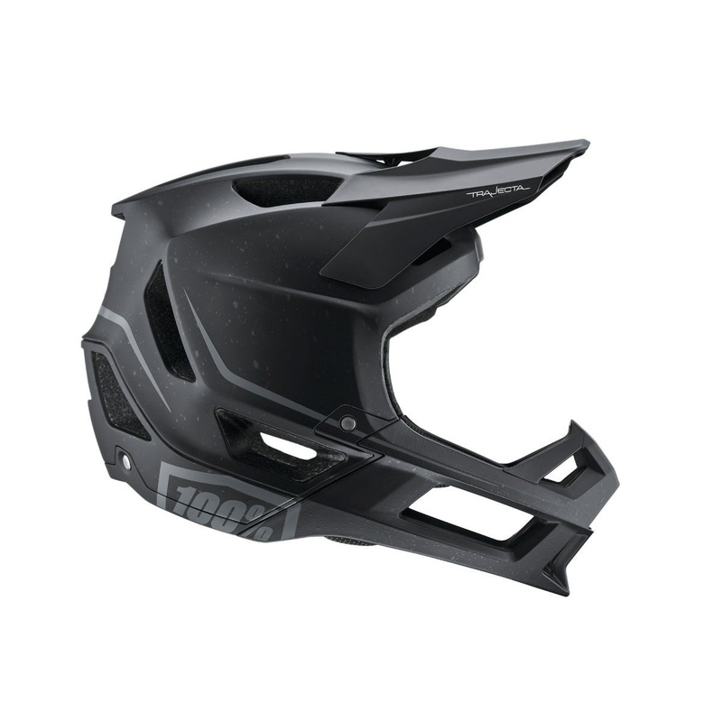 100% Trajecta Fullface Helmet Black SM