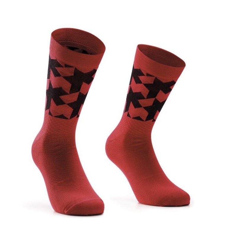 Assos EVO Monogram Socks Vignaccia Red SM