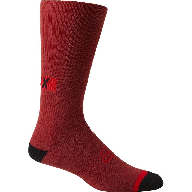 FOX Defend 10” Crew Socks Red Clay SM/MD