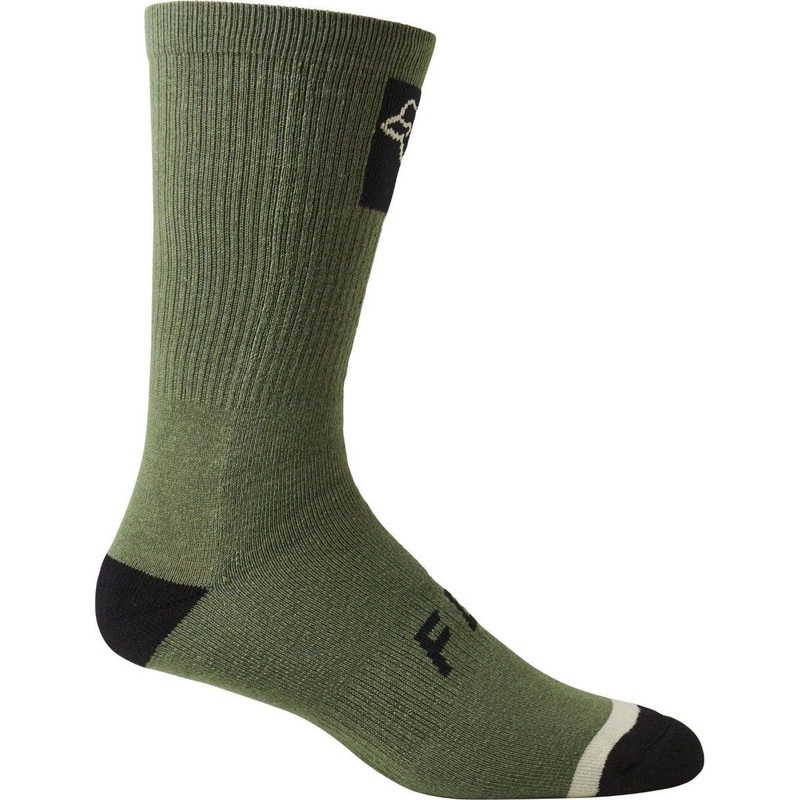 FOX Defend 8” Crew Socks Bark SM/MD