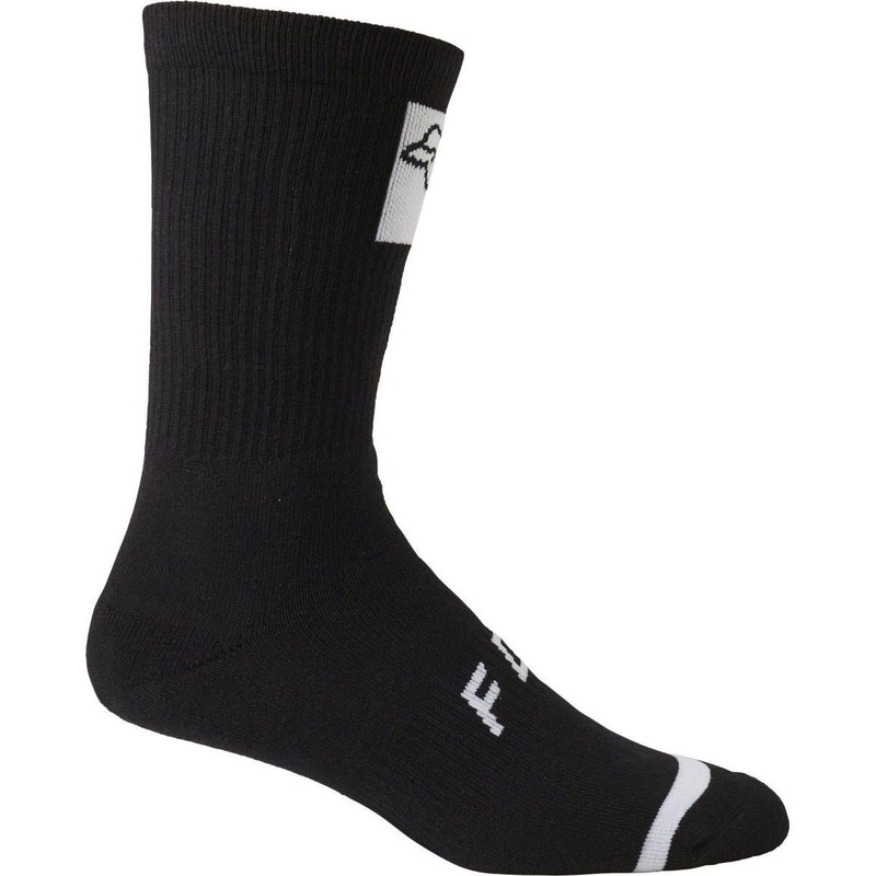 FOX Defend 8” Crew Socks Black SM/MD