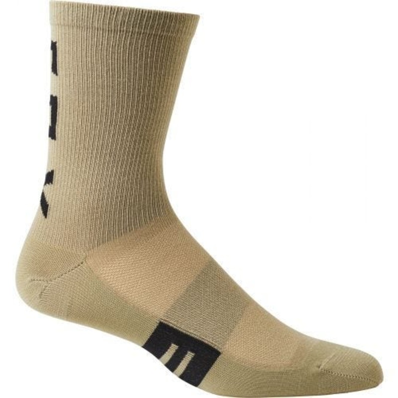 FOX Flexair Merino 6” Crew Socks Bark SM/MD