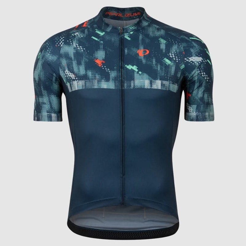 Pearl Izumi Attack Short Sleeve Jersey Navy Disrupt SM