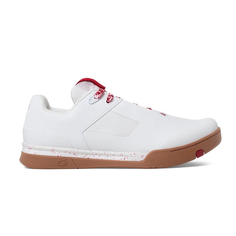 Crankbrothers Mallet Lace Clip-In MTB Shoes White/Red Splatter Shoes – 39.5