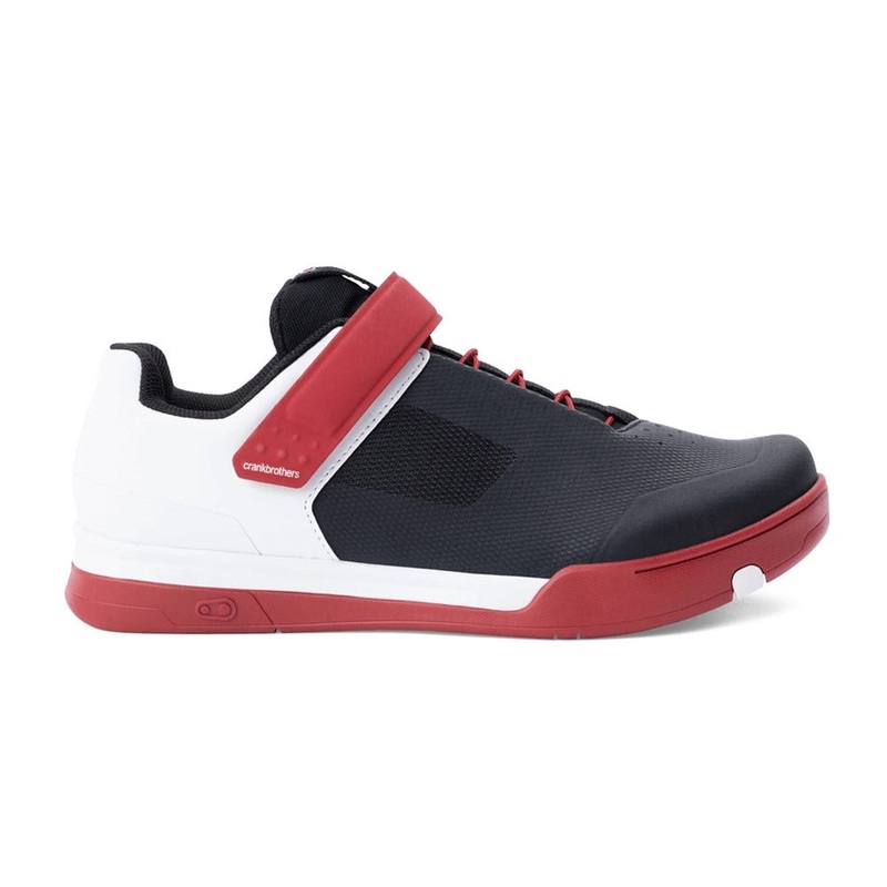 Crankbrothers Mallet Speedlace Clip-In MTB Shoes Classics Edition Black/White/Red Shoes – 37