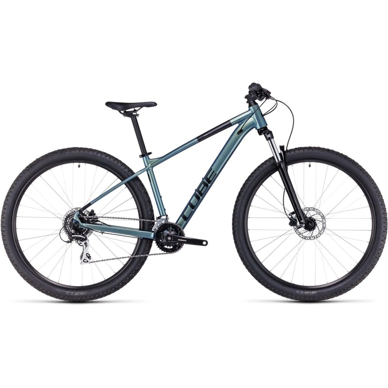 Cube Aim Pro Hardtail Mountain Bike Shiftverde ‘n’ Black XS