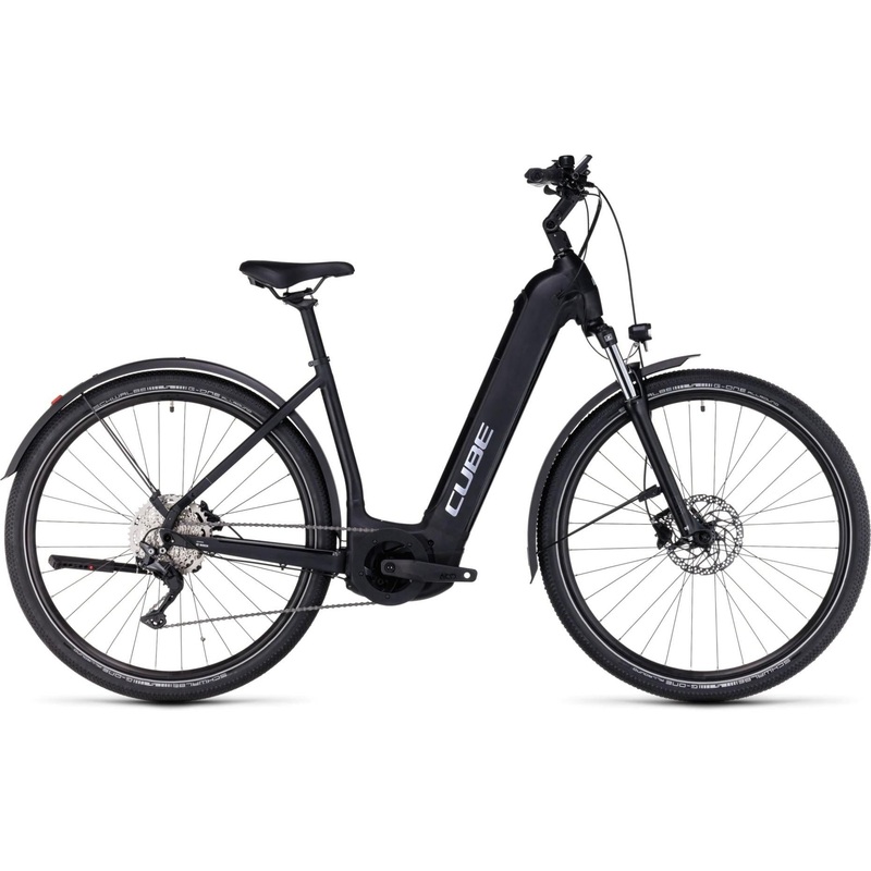 Cube Nuride Hybrid Pro 625 Allroad Easy Entry Electric Hybrid Bike Black n Metal XS