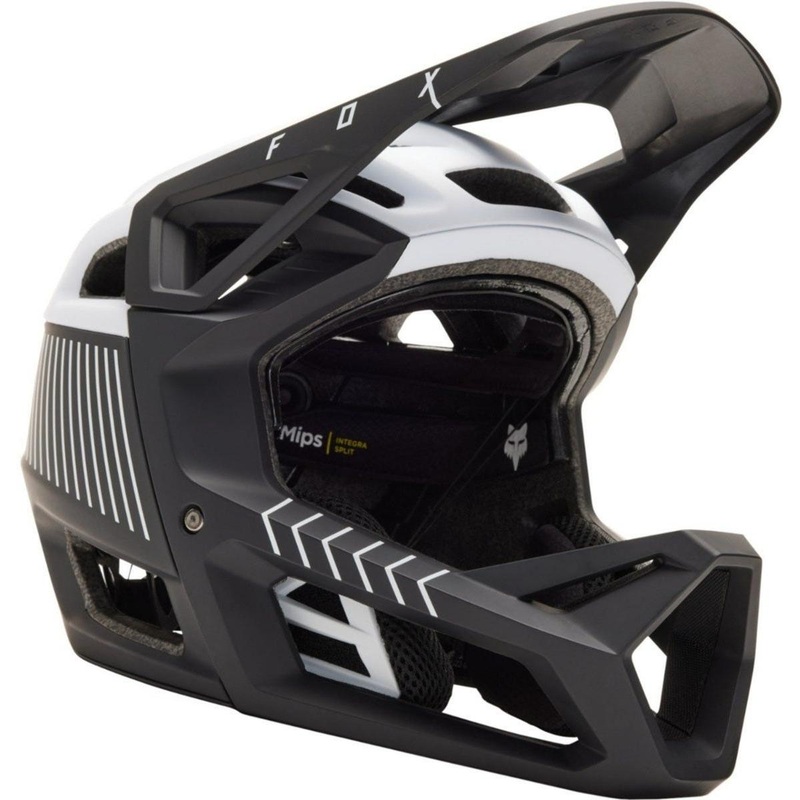 FOX Proframe RS Mash Fullface Helmet Black/White 2023 LG