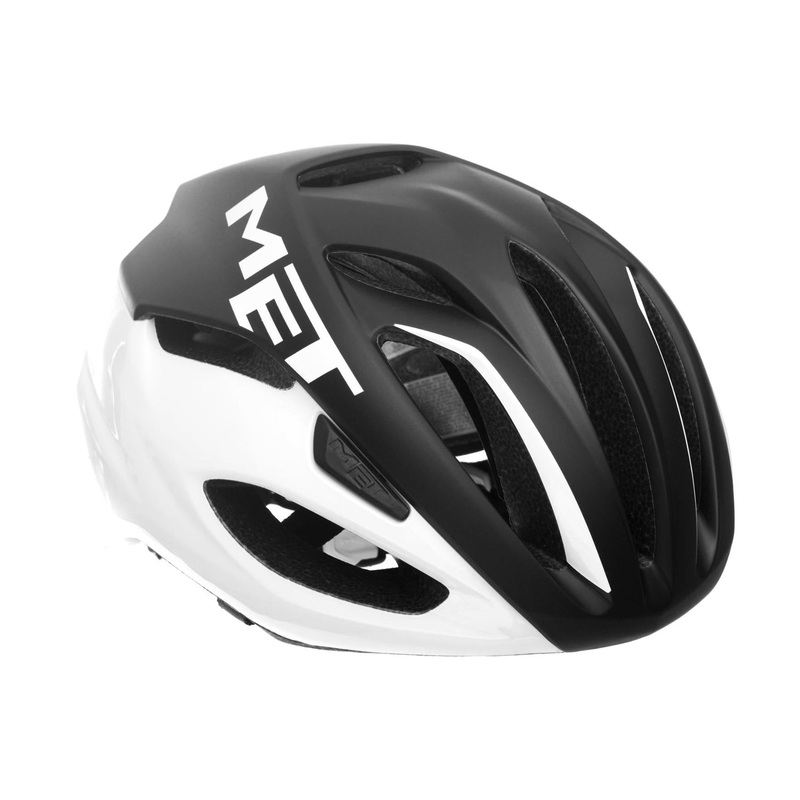 MET Rivale Helmet Black/White SM