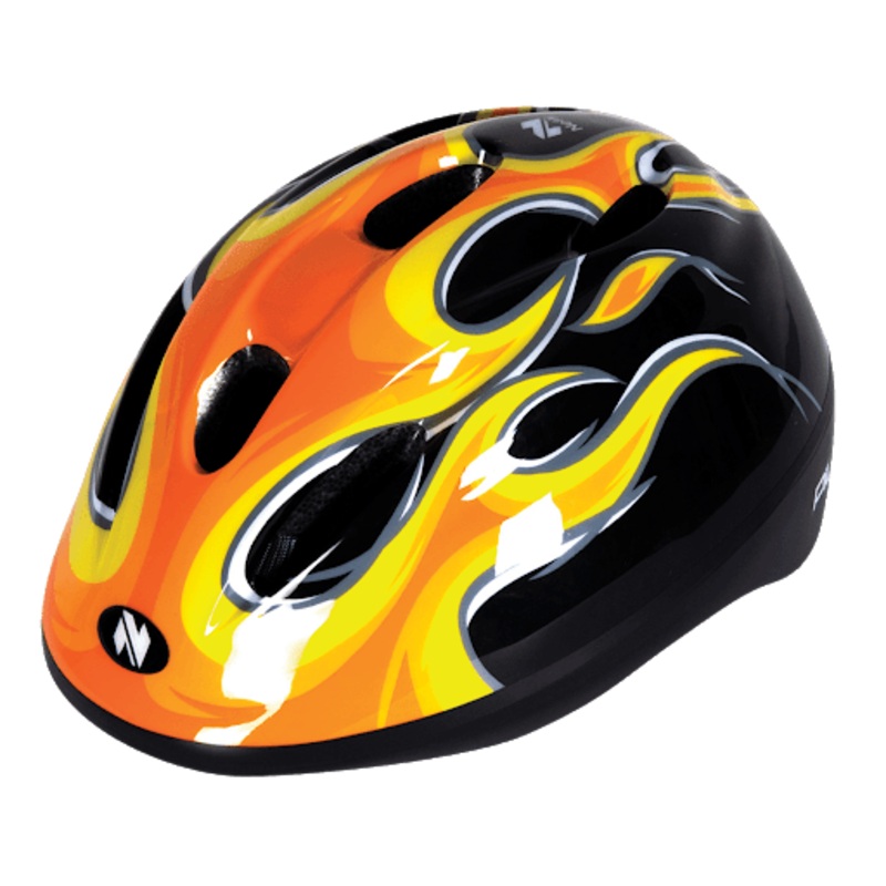 Netti Pilot Flame Kids Helmet (Black) XS