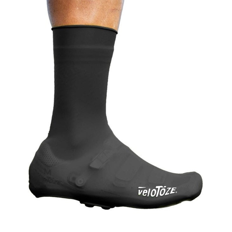 VelotToze Tall Silicone Shoe Covers With Snaps Black SM