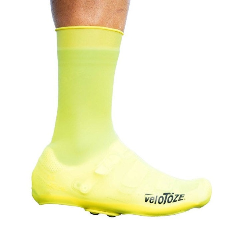 VelotToze Tall Silicone Shoe Covers With Snaps Vizi Yellow SM