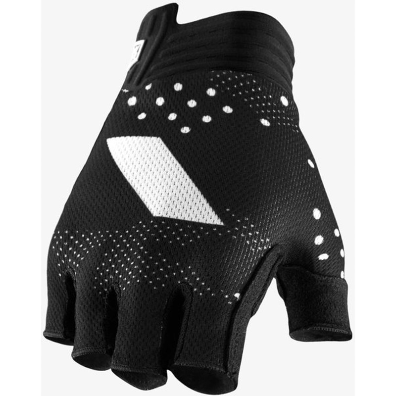 100% Exceeda Gel Women’s Short Finger Gloves Black XL