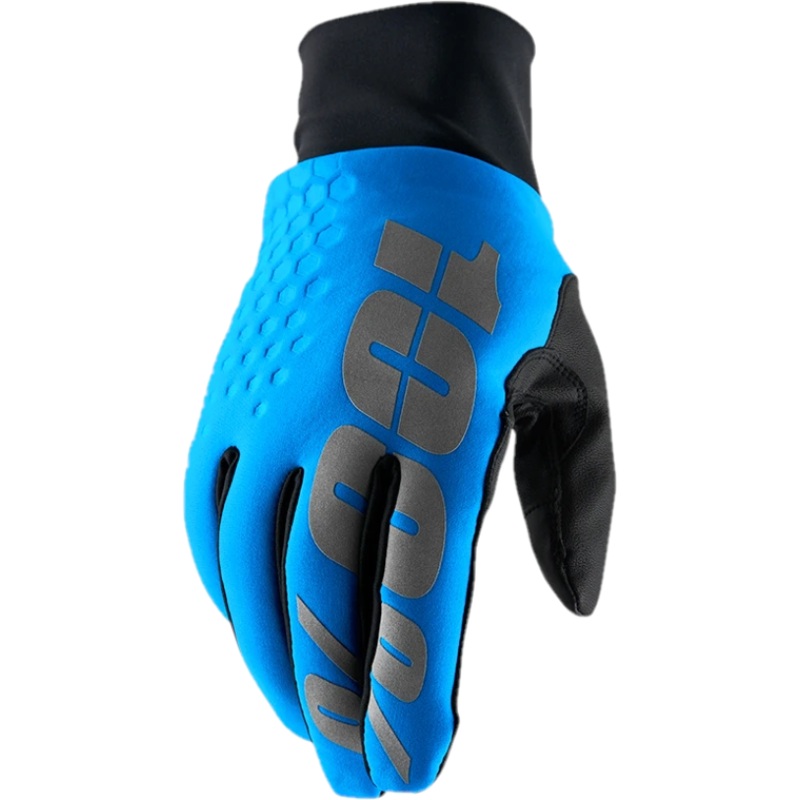 100% Hydromatic Brisker Full Finger Gloves Blue XL