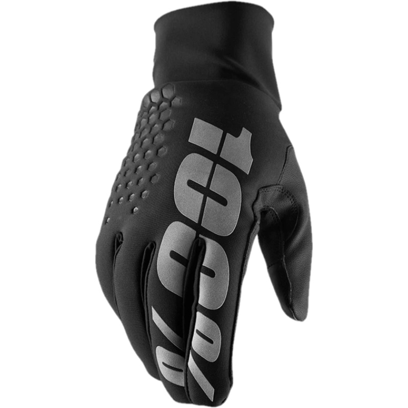 100% Hydromatic Waterproof Full Finger Gloves Black SM