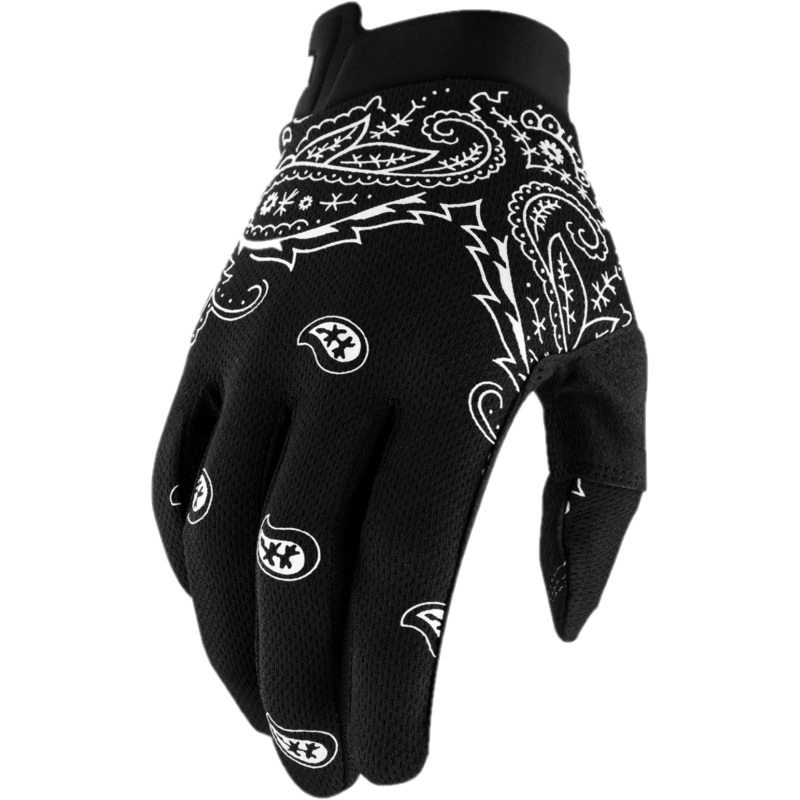 100% iTrack Full Finger Gloves Bandana SM