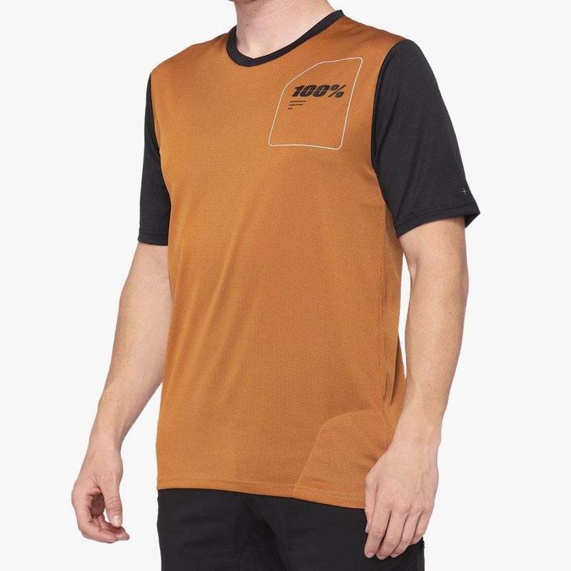 100% Ridecamp Short Sleeve Jersey Terracotta/Black SM