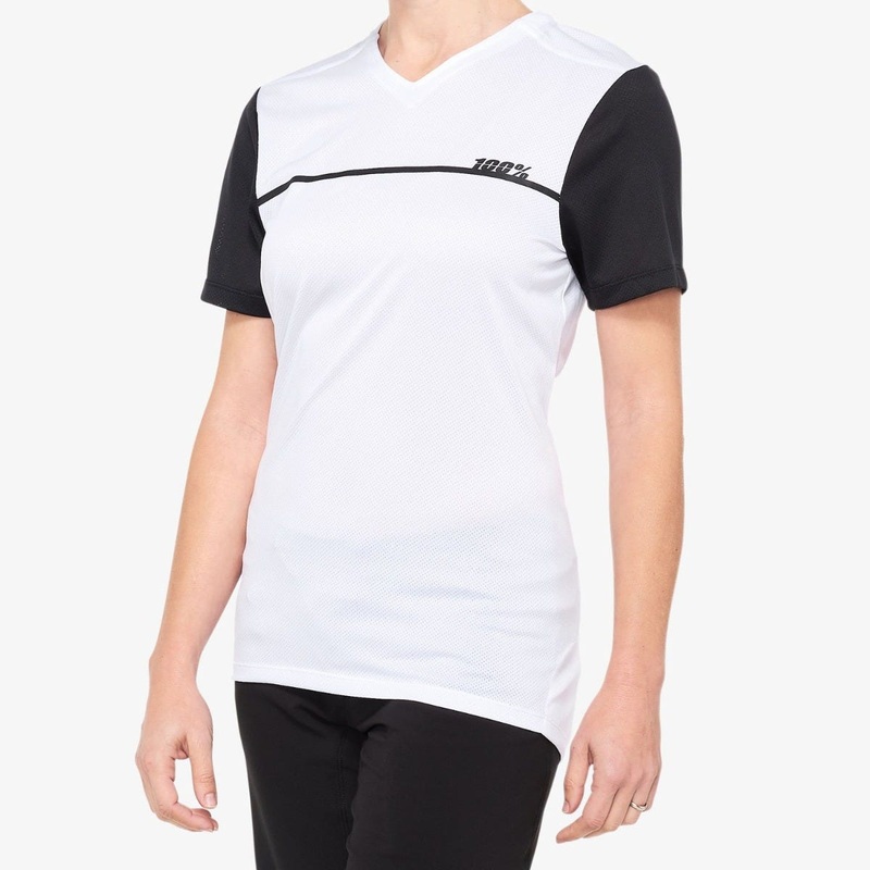 100% Ridecamp Short Sleeve Women’s Jersey Grey/Black SM