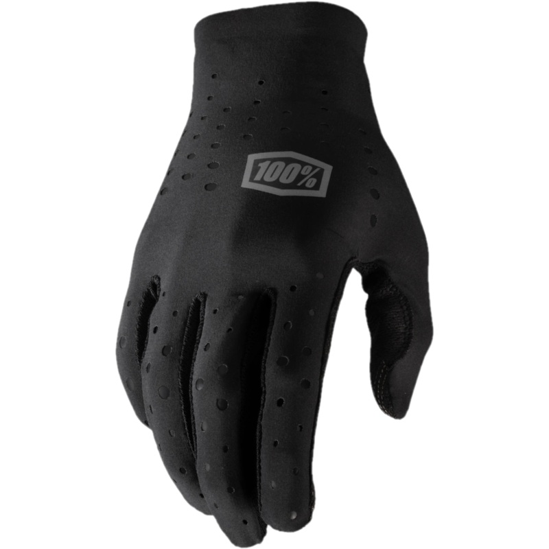 100% Sling Full Finger Gloves Black MD