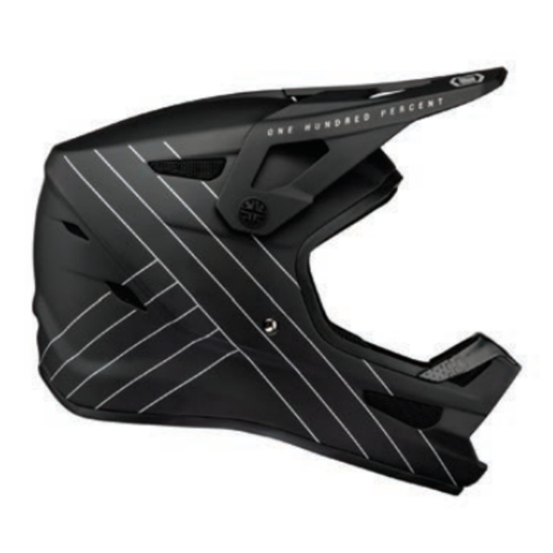 100% Status Full Face Youth Helmet Black SM