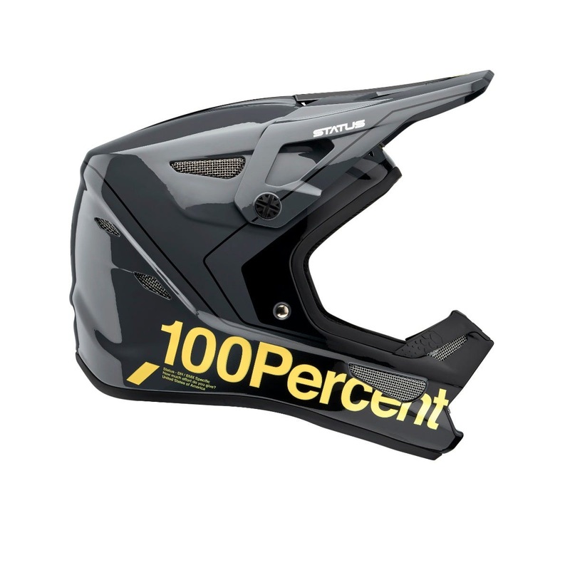 100% Status Full Face Youth Helmet Carby/Charcoal SM
