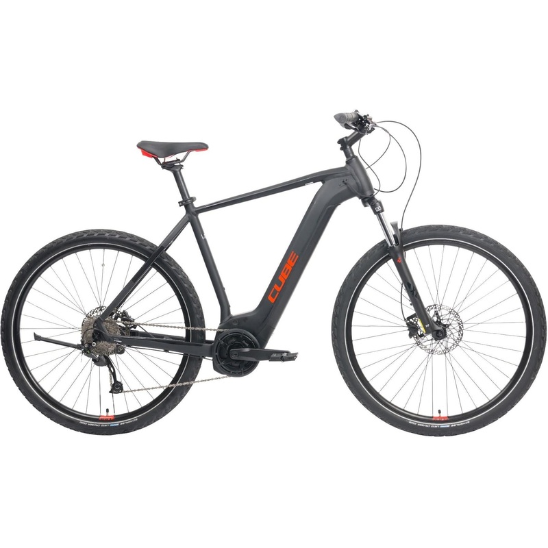 Cube Nature Hybrid ONE 400 Electric Hybrid Bike Black/Red MD