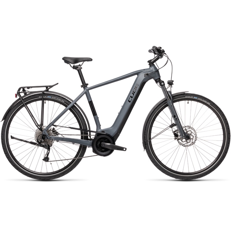 Cube Touring Hybrid ONE 500 Electric Hybrid Bike Grey/Black SM