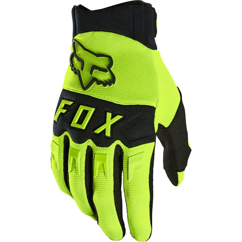 FOX Dirtpaw Full Finger Gloves Fluorescent Yellow SM