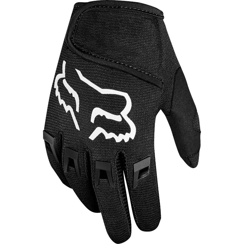 FOX Dirtpaw Full Finger Kids Gloves Black SM