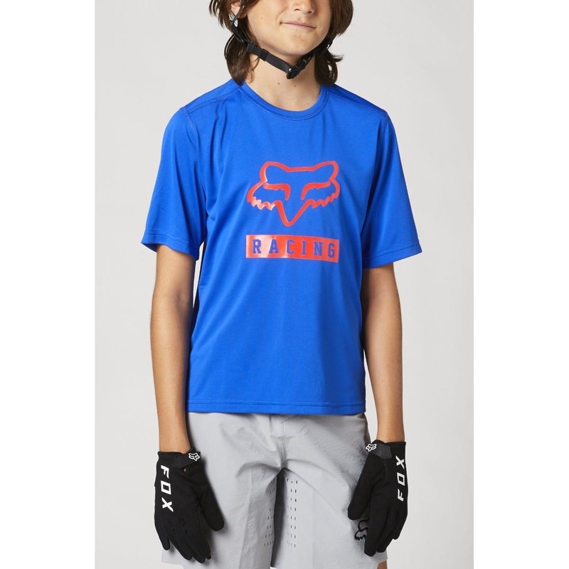 FOX Ranger Short Sleeve Youth Jersey Blue SM