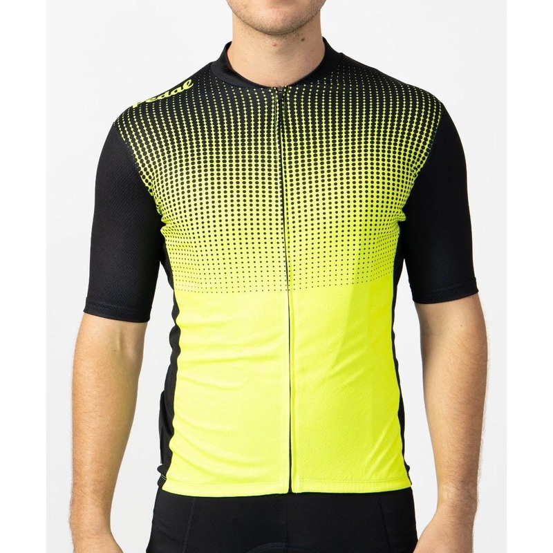 Pedal Short Sleeve Jersey Black Lime MD