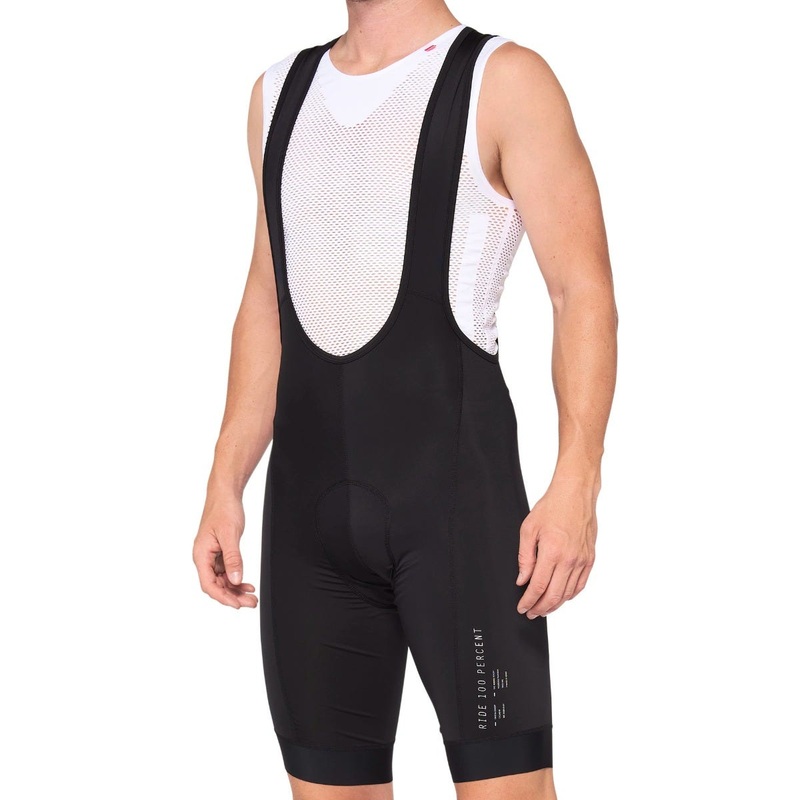100% Exceeda Mountain Bike Bibknicks Black/White SM